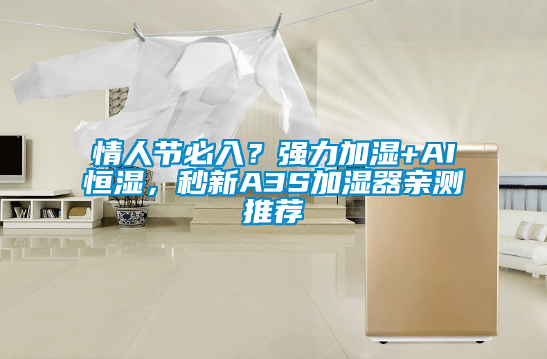情人節(jié)必入？強(qiáng)力加濕+AI恒濕，秒新A3S加濕器親測(cè)推薦