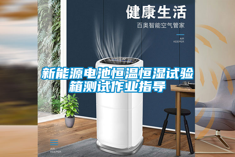 新能源電池恒溫恒濕試驗箱測試作業(yè)指導(dǎo)
