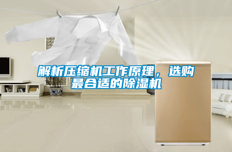 解析壓縮機工作原理，選購最合適的除濕機