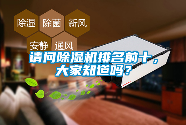 請問除濕機(jī)排名前十,大家知道嗎?