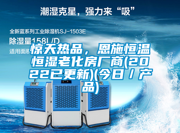 驚天熱品，恩施恒溫恒濕老化房廠商(2022已更新)(今日／產品)