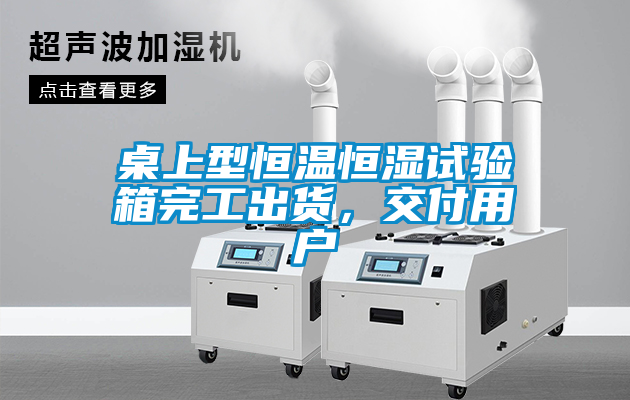 桌上型恒溫恒濕試驗箱完工出貨，交付用戶