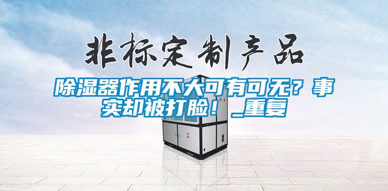 除濕器作用不大可有可無？事實卻被打臉！_重復